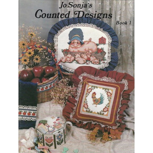 Jo Sonja's Counted Designs Cross Stitch Pattern Book 1 - Picture 1 of 2